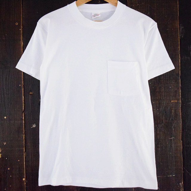 80's USA製 無地ポケットTシャツ