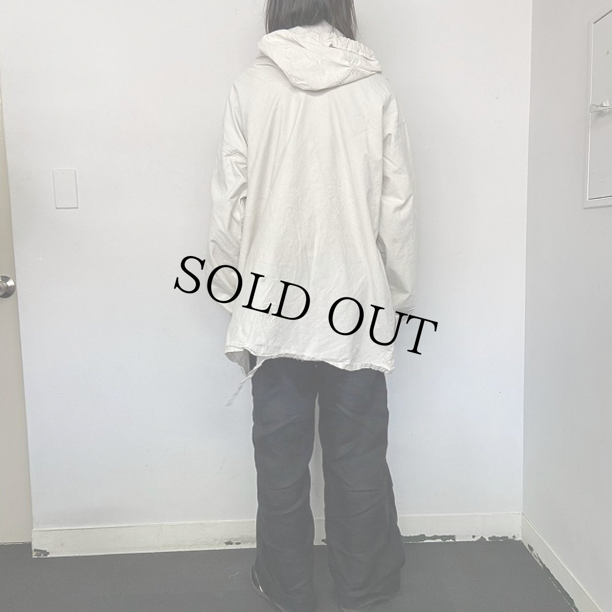 画像4: 40's Swedish Army Snow Anorak Parka Pullover (4)