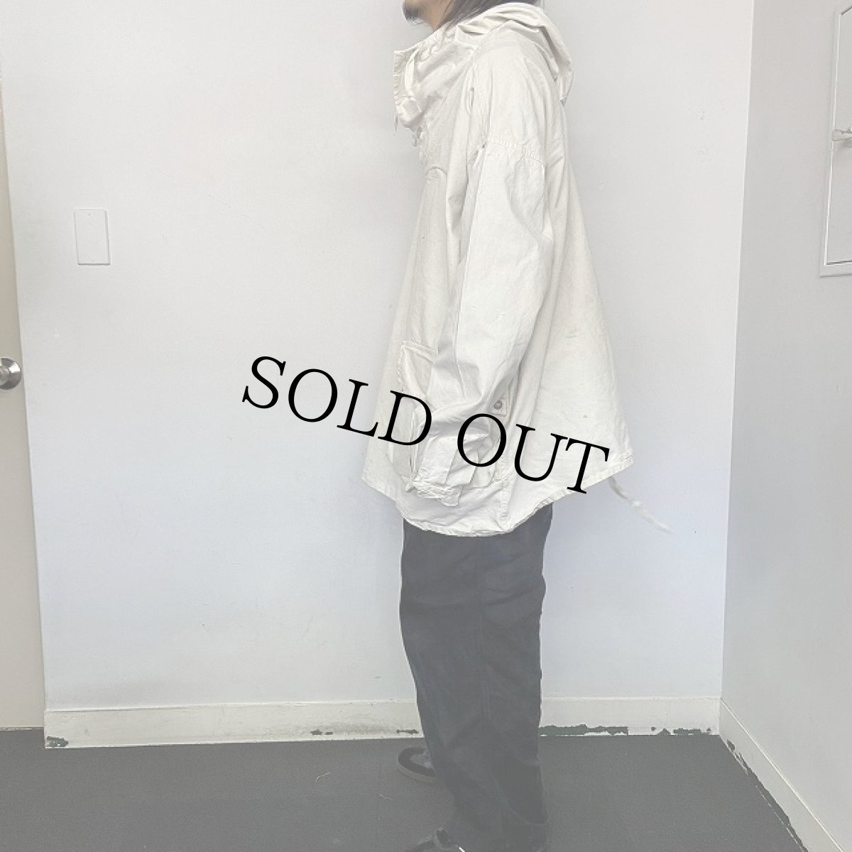 画像3: 40's Swedish Army Snow Anorak Parka Pullover (3)