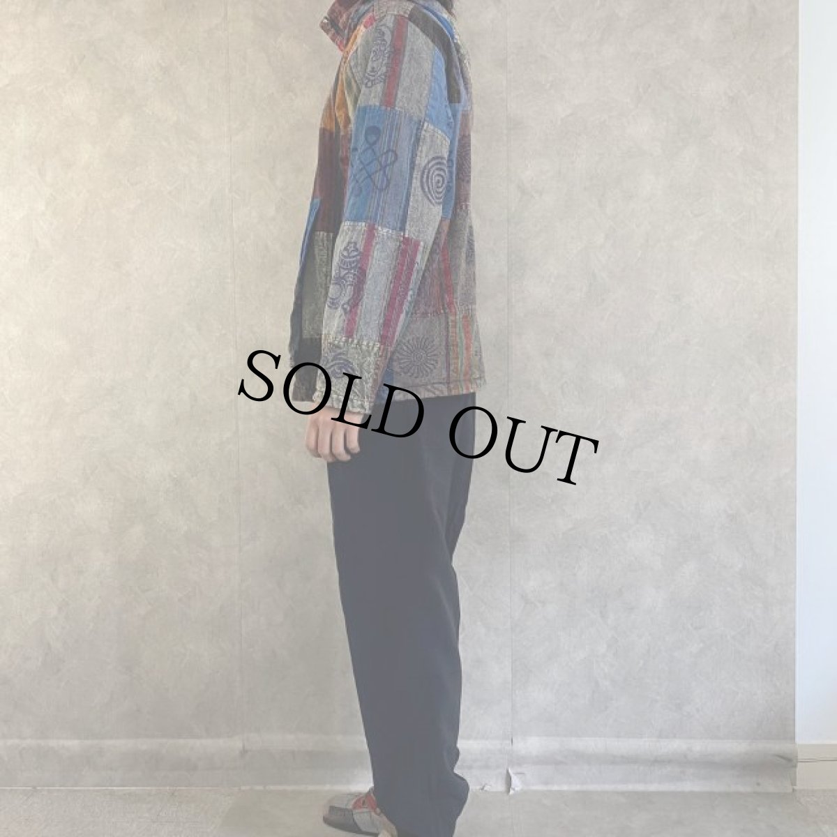 画像3: NEPAL製 パッチワークジャケット M (3)