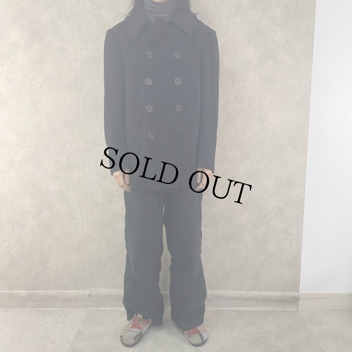 画像2: 40's U.S.NAVY 10ボタン Pコート (2)