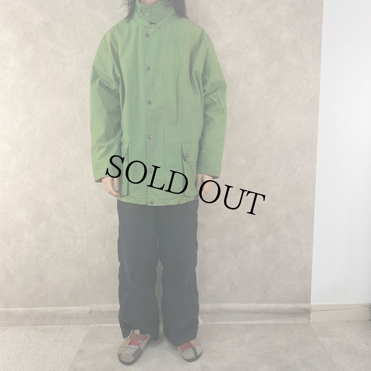 画像2: POLO Ralph Lauren "BEAUFORT TYPE" オイルドコットンジャケット L (2)