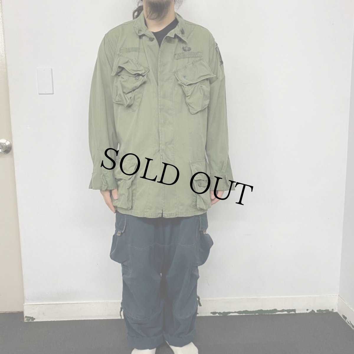 画像2: 60's U.S.ARMY ジャングルファティーグジャケット 3rd (2)