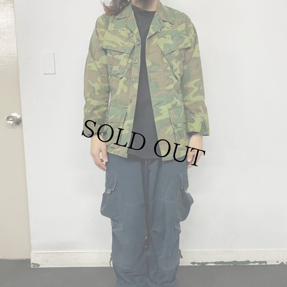 画像2: 60's U.S.ARMY ERDL迷彩 グリーンリーフ ジャングルファティーグジャケット 4th (2)