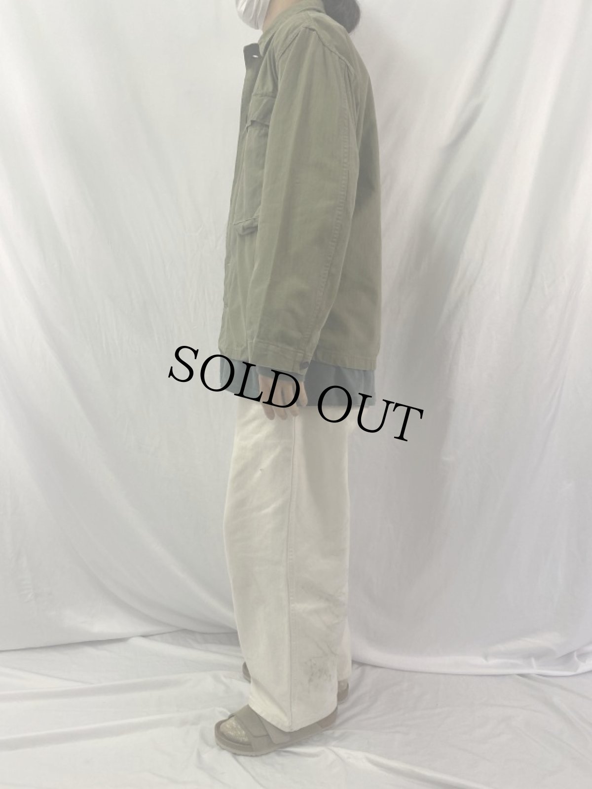 画像3: 40's U.S.ARMY 13スター M-43 HBTジャケット 38R (3)