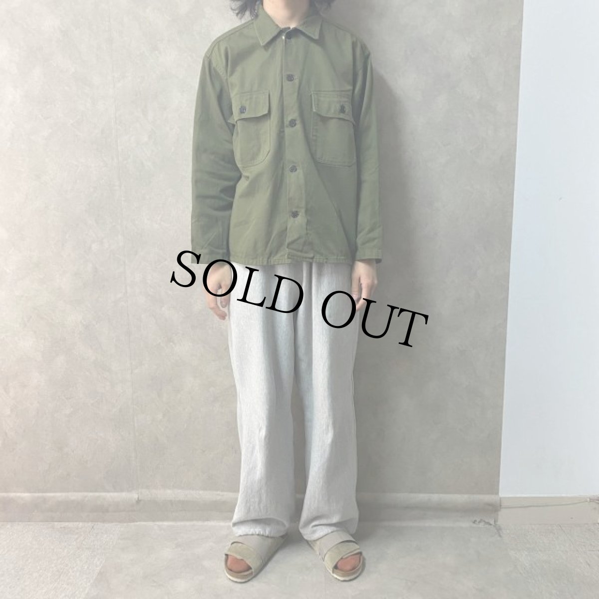 画像2: 40's〜50's U.S.ARMY 13スター Utility Shirt (2)