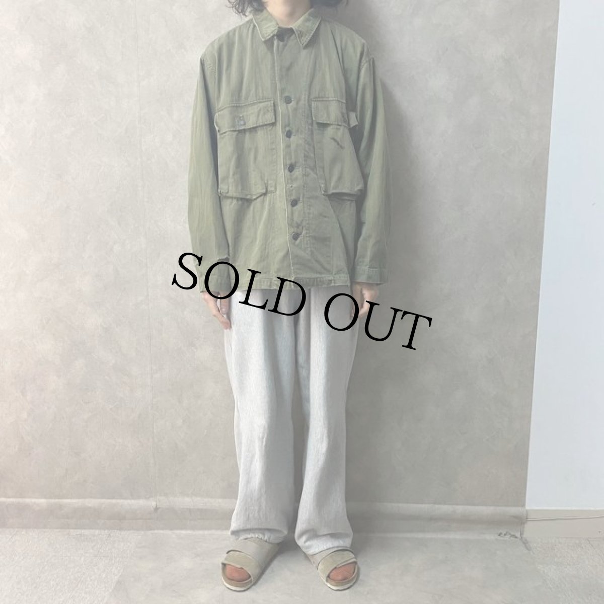 画像2: 40's U.S.ARMY M-43 HBT Jacket (2)