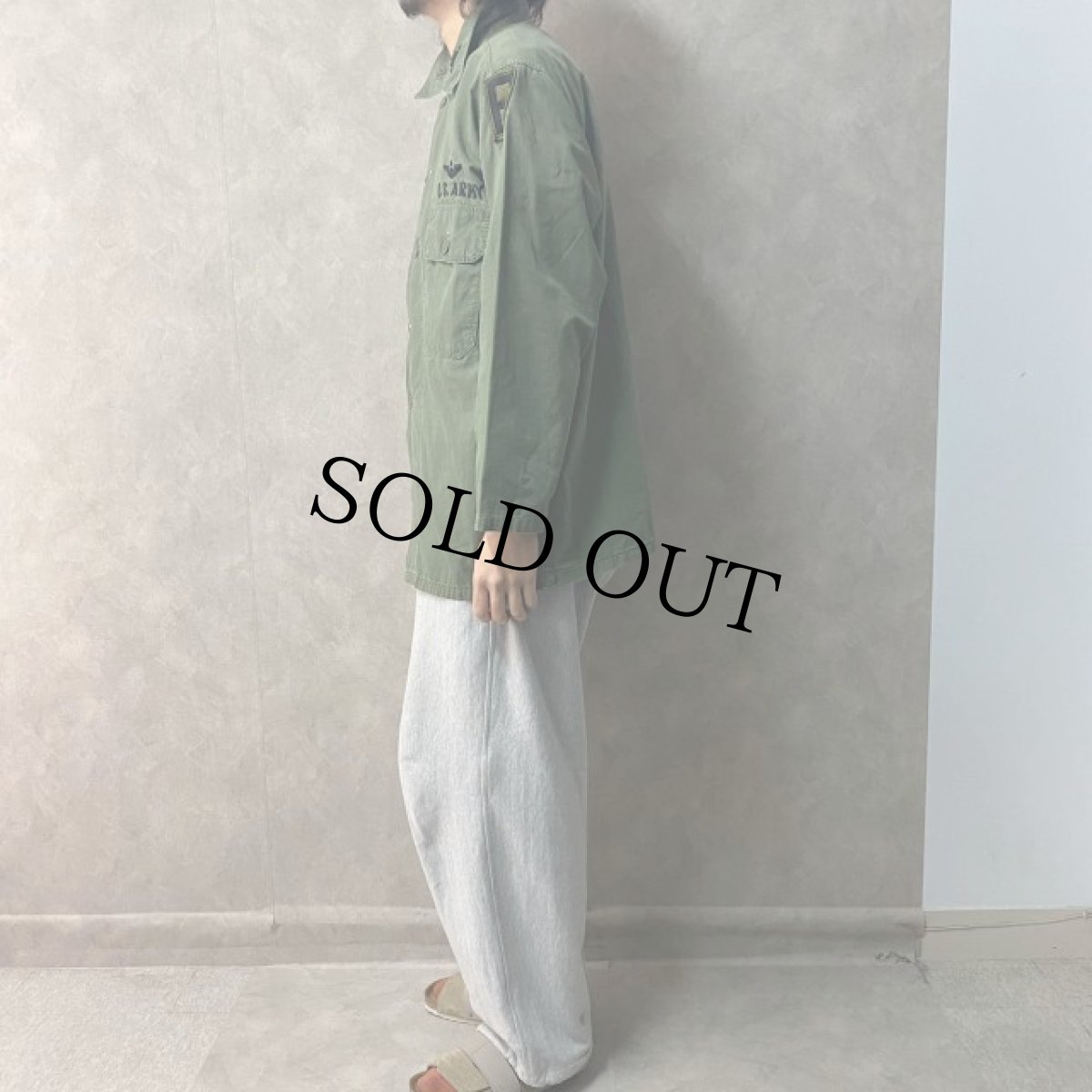 画像3: 60's U.S.ARMY Poplin Utility Shirt 2nd (3)