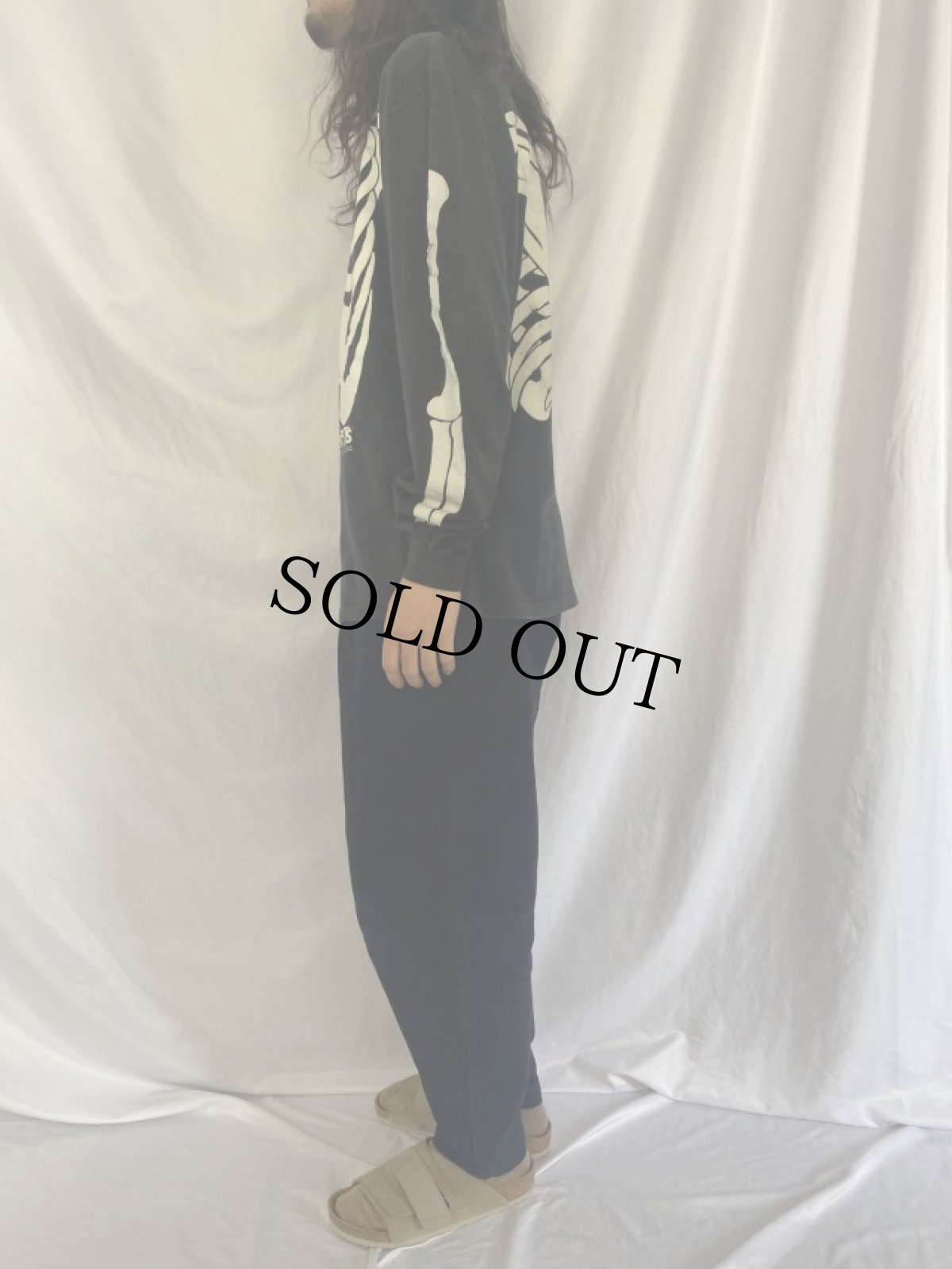 画像3: 90's MISFITS USA製 畜光プリント ハードコアパンクバンドロンT XL (3)