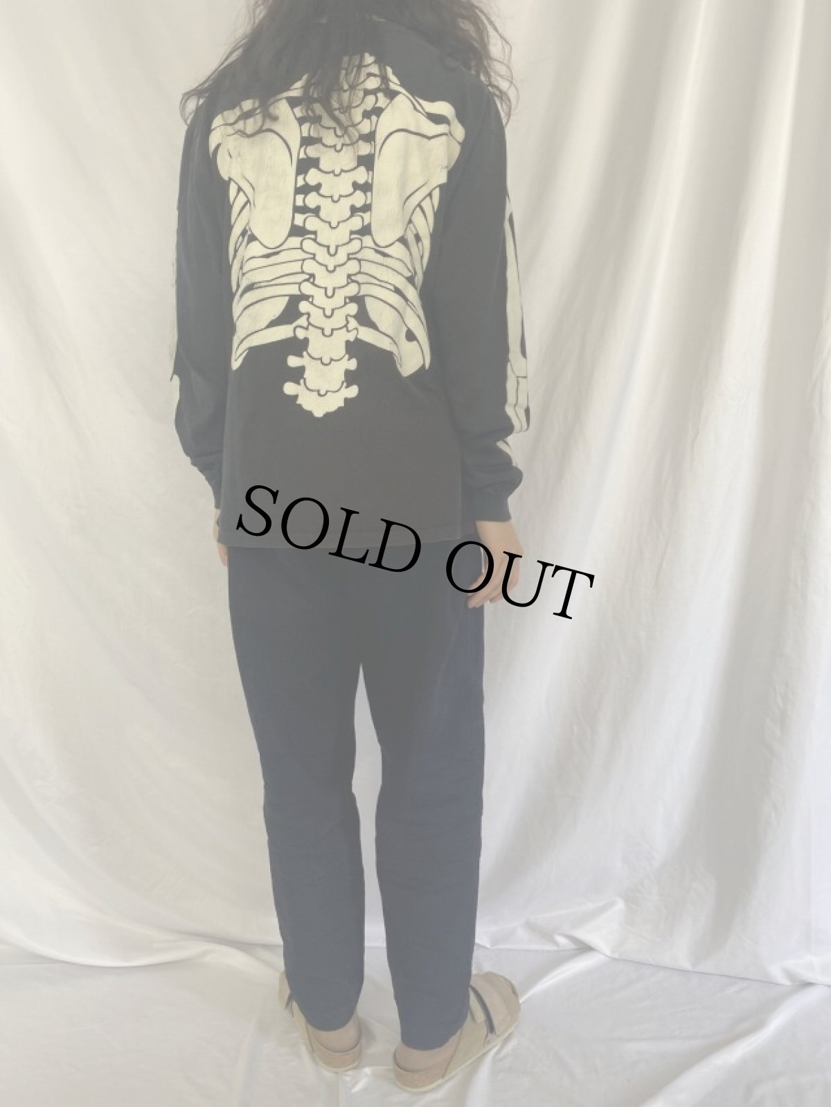 画像4: 90's MISFITS USA製 畜光プリント ハードコアパンクバンドロンT XL (4)