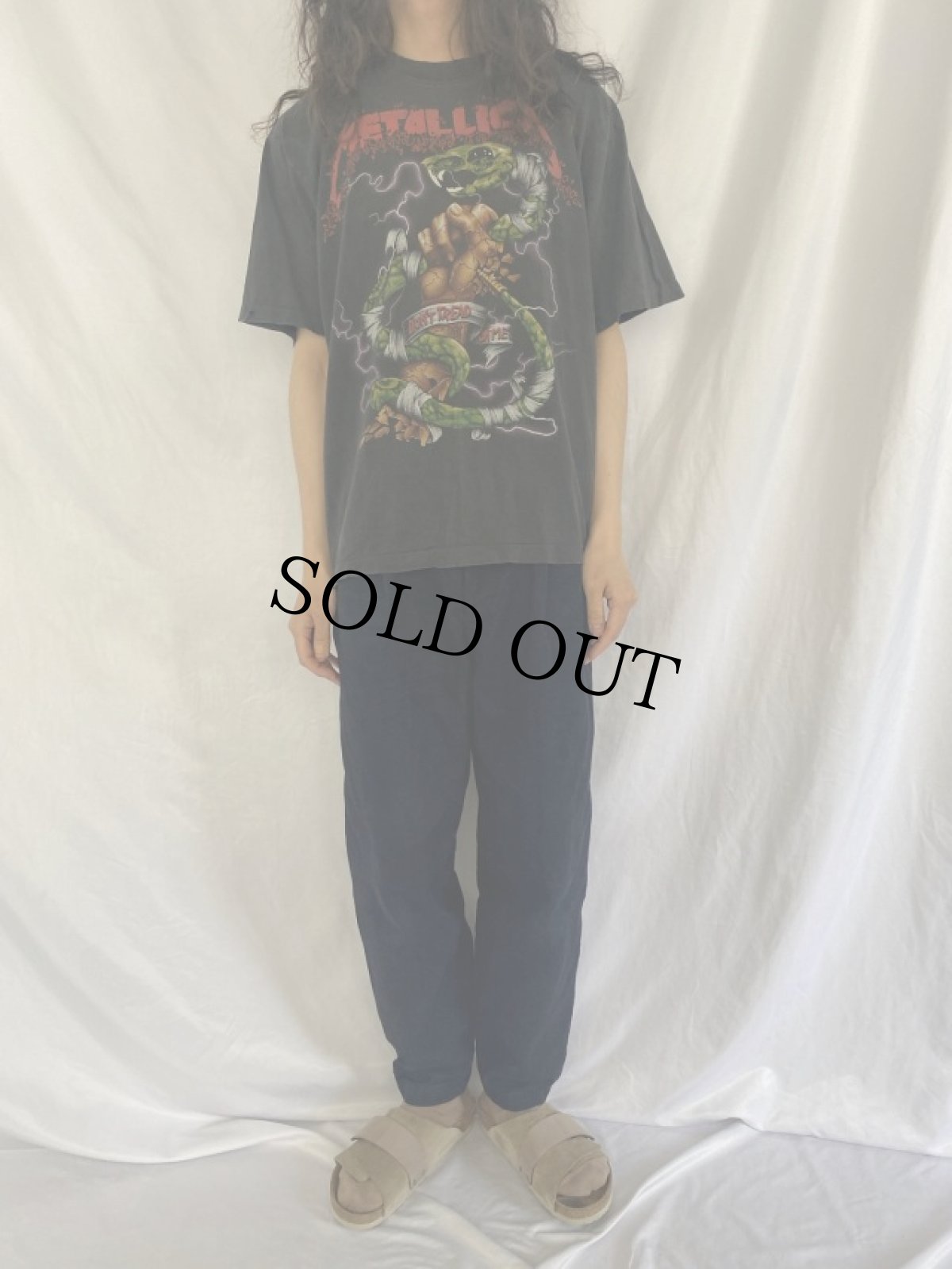 画像2: 90's METALLICA "Don't Tread on Me" ヘヴィメタルバンドTシャツ (2)