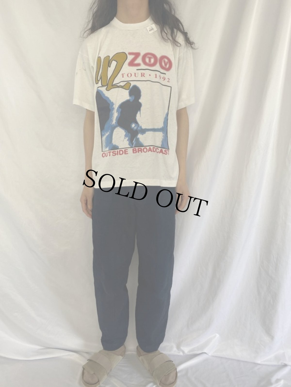 画像2: 90's U2 USA製 ZOO TV TOUR ロックバンドツアーTシャツ XXL (2)