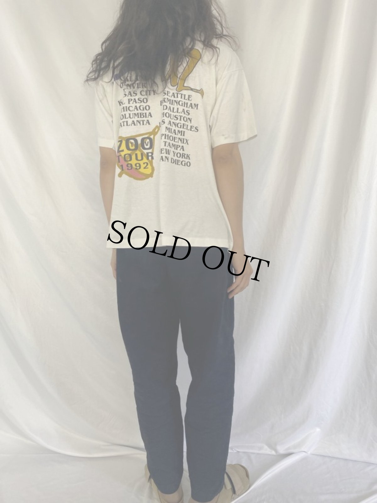 画像4: 90's U2 USA製 ZOO TV TOUR ロックバンドツアーTシャツ XXL (4)