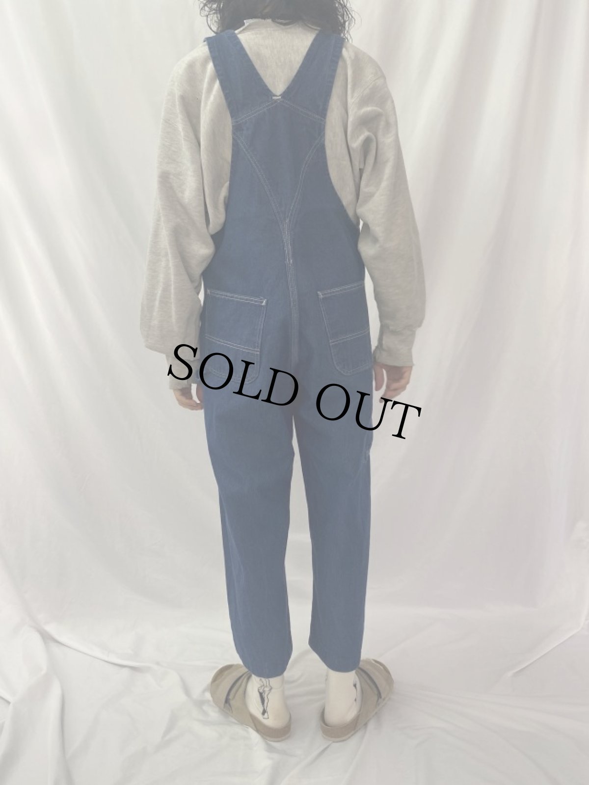 画像4: Carhartt デニムオーバーオール W38 (4)