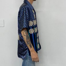 画像5: ink "BANDANA PATTERN SHIRT" BLUE TONE 【M】 (5)