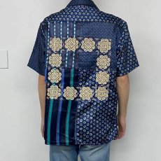 画像6: ink "BANDANA PATTERN SHIRT" BLUE TONE 【M】 (6)