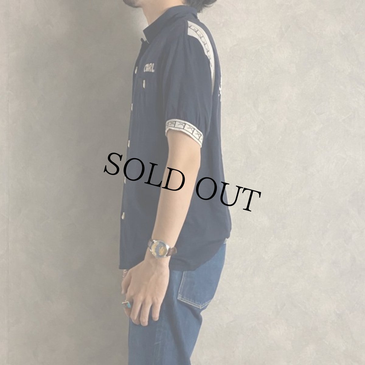 画像5: 50〜60's Air flo "Jarmers Co-op Oil" フロッキープリント Bowling Shirt (5)