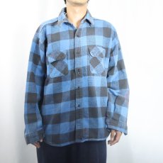 画像2: 80's FIVE BROTHER USA製 チェック柄 ヘビーネルシャツ 2XL (2)