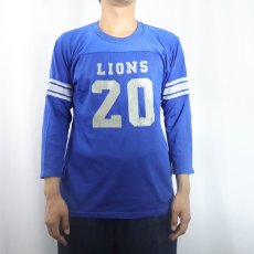 画像2: 80's NFL "LIONS" フットボールTシャツ XL (2)