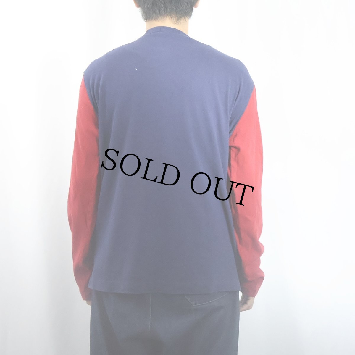 画像3: POLO Ralph Lauren "POLO" フロッキープリント 2トーンロンT L (3)