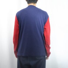 画像3: POLO Ralph Lauren "POLO" フロッキープリント 2トーンロンT L (3)