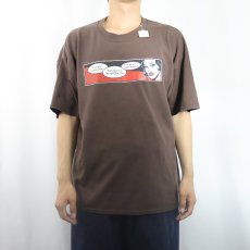画像3: "I can solve ...." アメコミ風プリントTシャツ BROWN XL (3)