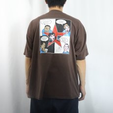 画像4: "I can solve ...." アメコミ風プリントTシャツ BROWN XL (4)