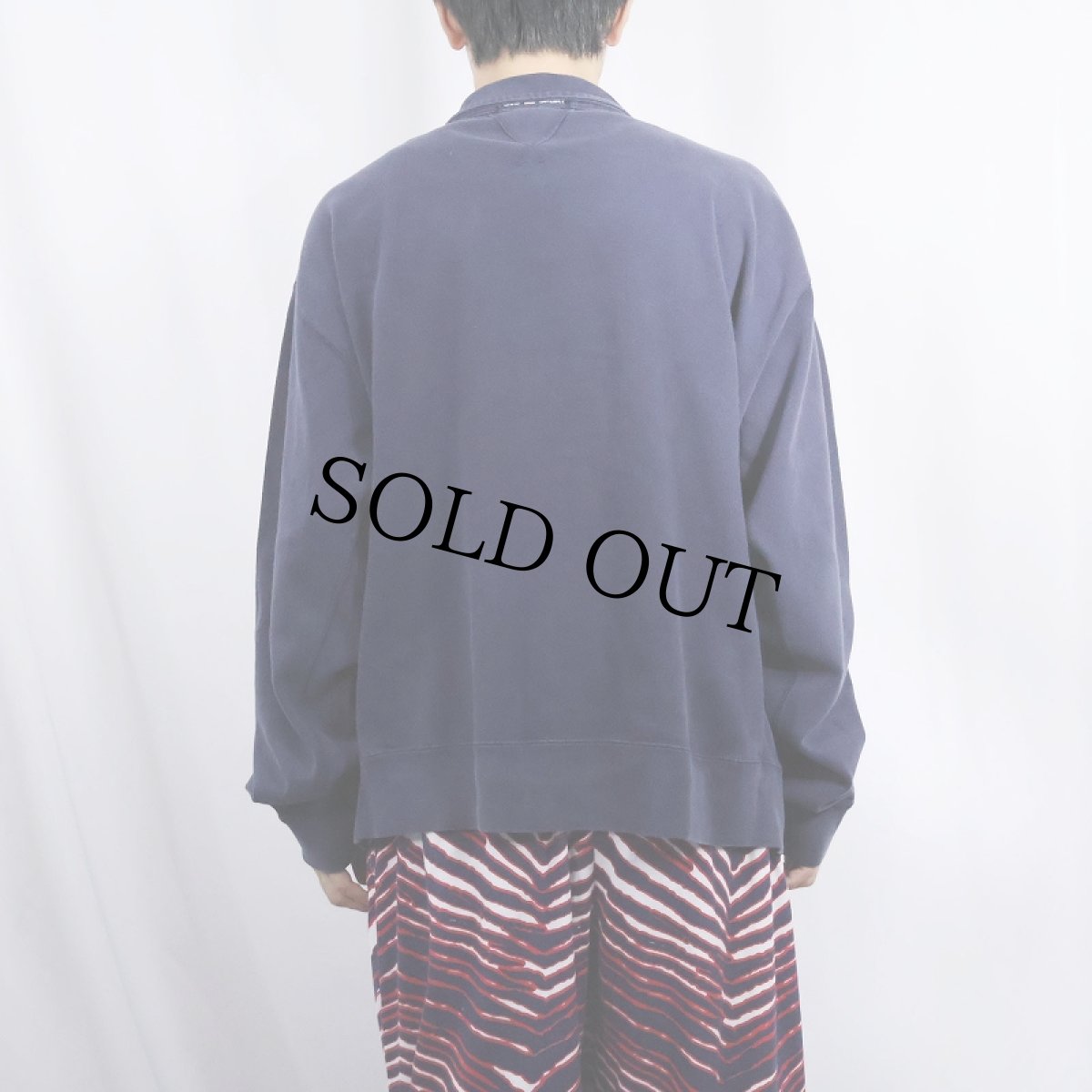 画像3: 90's Ralph Lauren POLO SPORT ハーフジップ ハイネックスウェット NAVY XL (3)