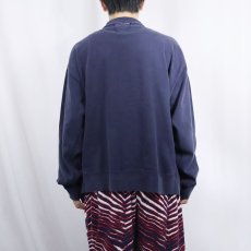 画像3: 90's Ralph Lauren POLO SPORT ハーフジップ ハイネックスウェット NAVY XL (3)