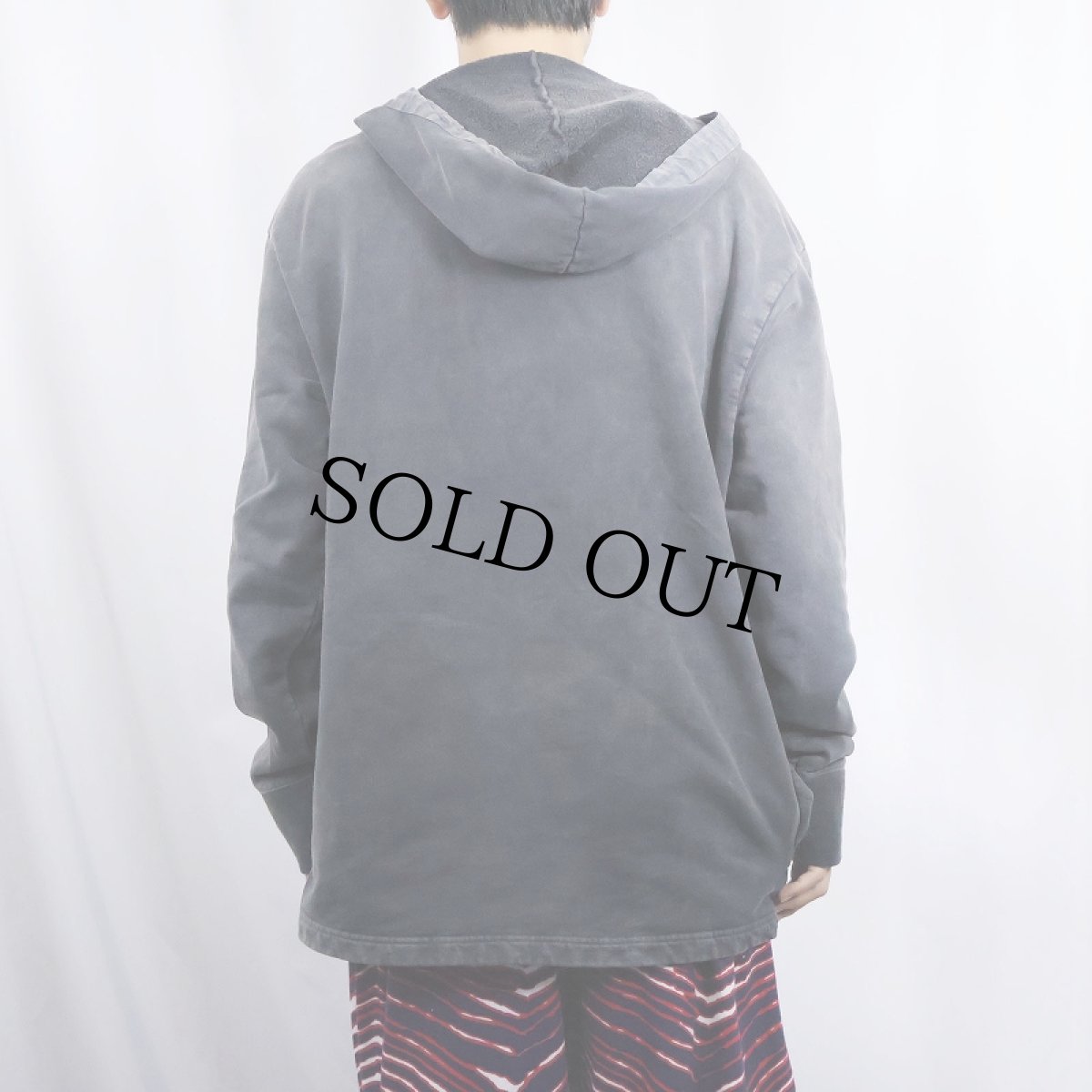 画像3: Weird Fish ハーフジップ スウェットフーディー BLACK M (3)