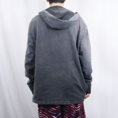 画像3: Weird Fish ハーフジップ スウェットフーディー BLACK M (3)