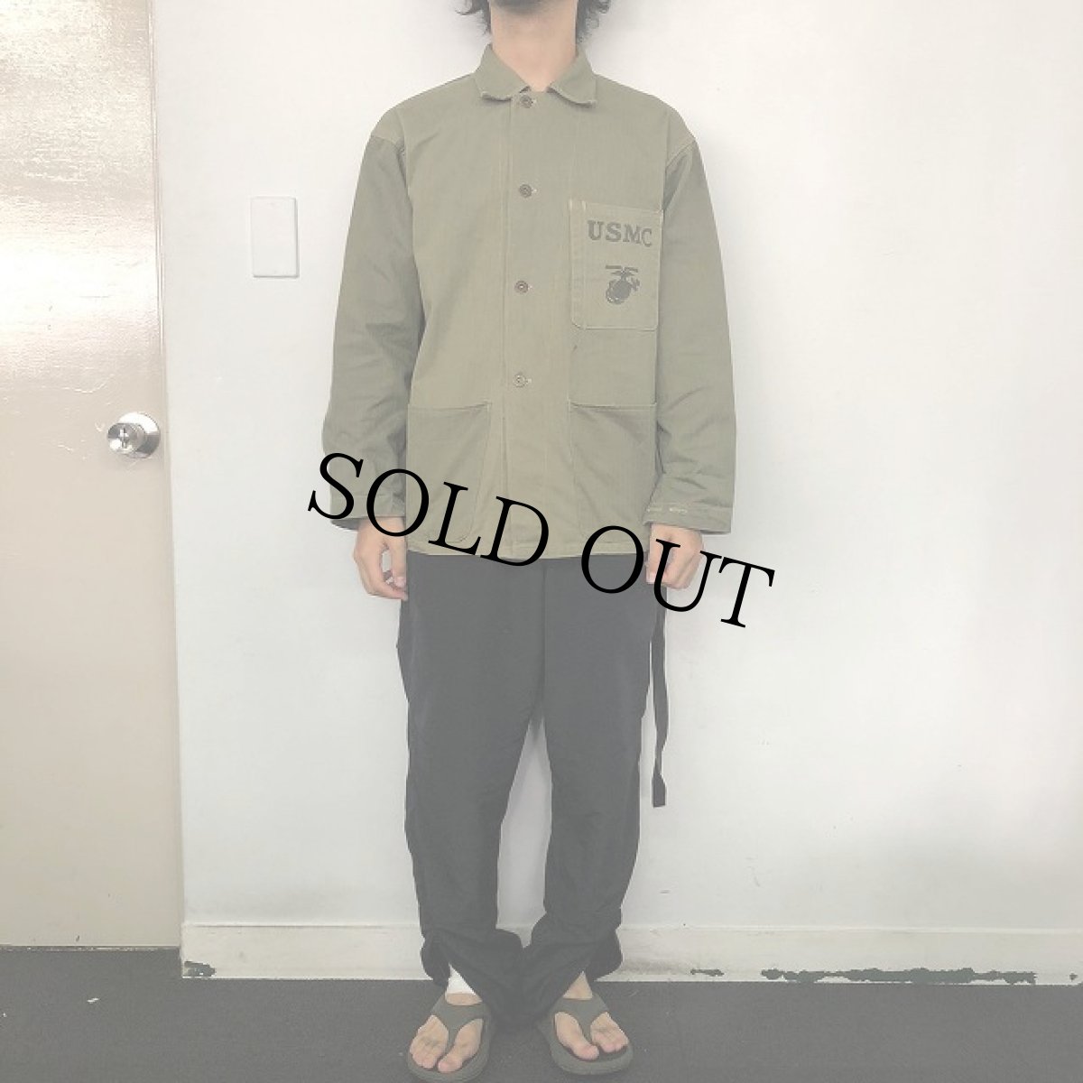 画像3: 40's USMC P-41 HBT Utility Jacket "2TONE" 38 (3)