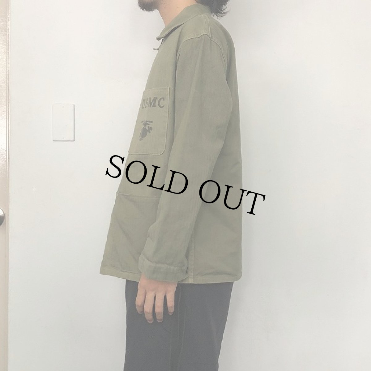 画像5: 40's USMC P-41 HBT Utility Jacket "2TONE" 38 (5)