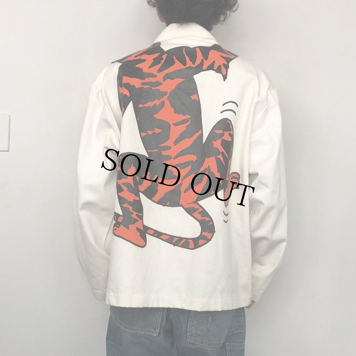 画像6: VINTAGE タイガーペイント ホワイトカバーオール (6)