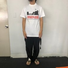 画像2: 90's MAXELL USA製 企業広告プリントTシャツ L (2)