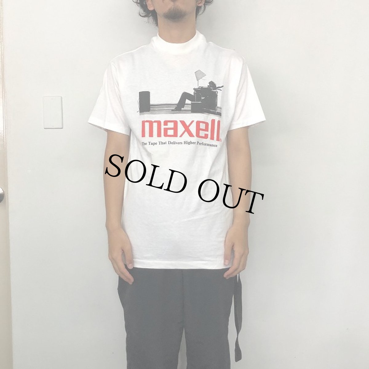 画像3: 90's MAXELL USA製 企業広告プリントTシャツ L (3)