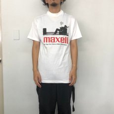 画像3: 90's MAXELL USA製 企業広告プリントTシャツ L (3)