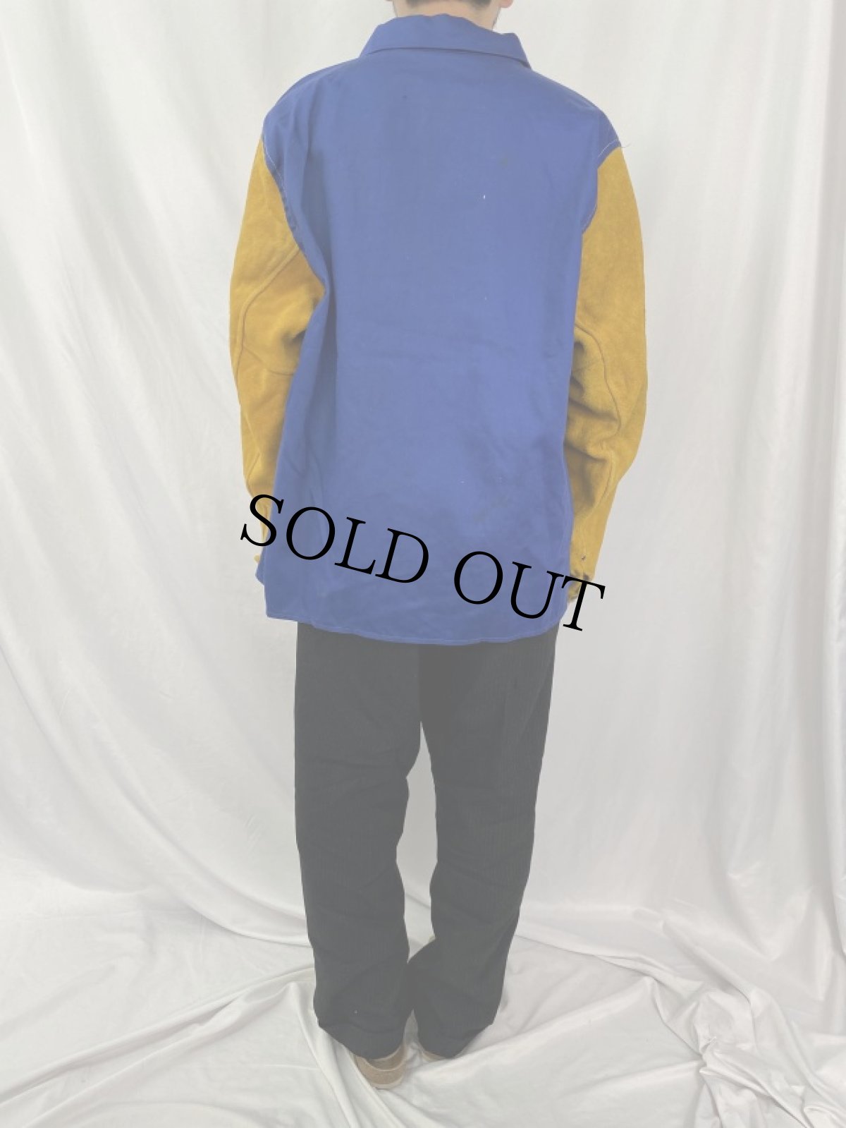 画像4: スエード切り替え ワークジャケット 3X (4)