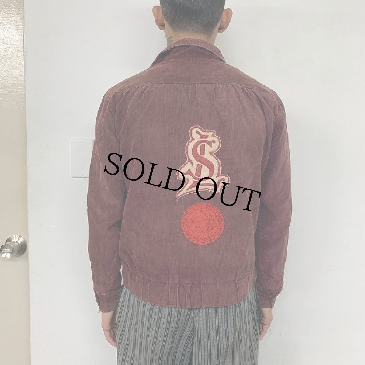 画像5: 50's ワッペン付き コーデュロイスタジャン (5)