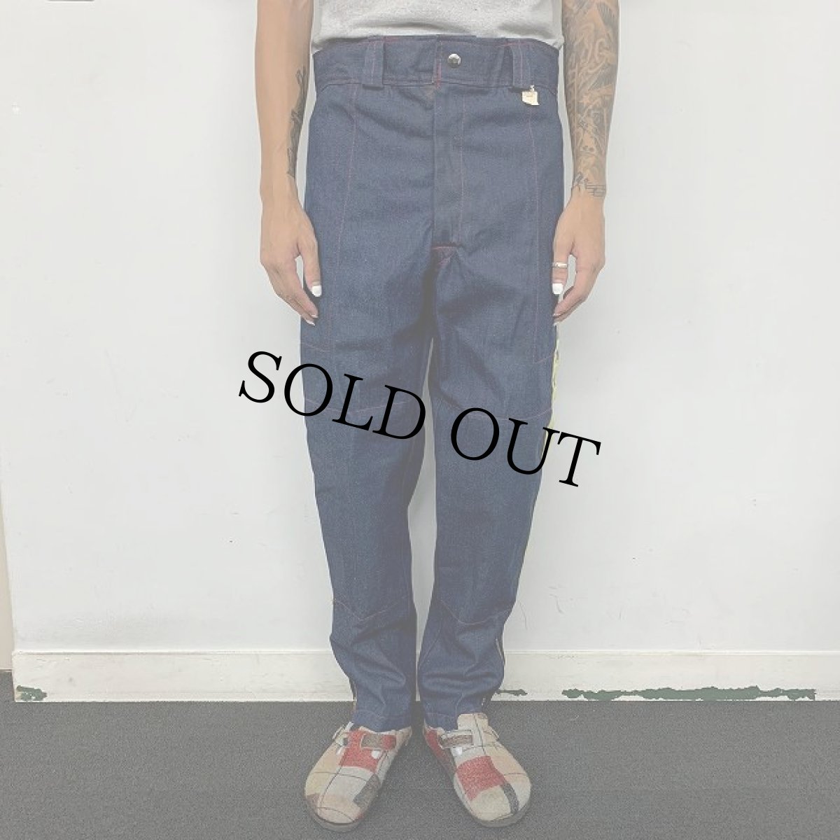 画像3: 60〜70's YAMAHA デニムモトクロスパンツ DEADSTOCK W33 (3)