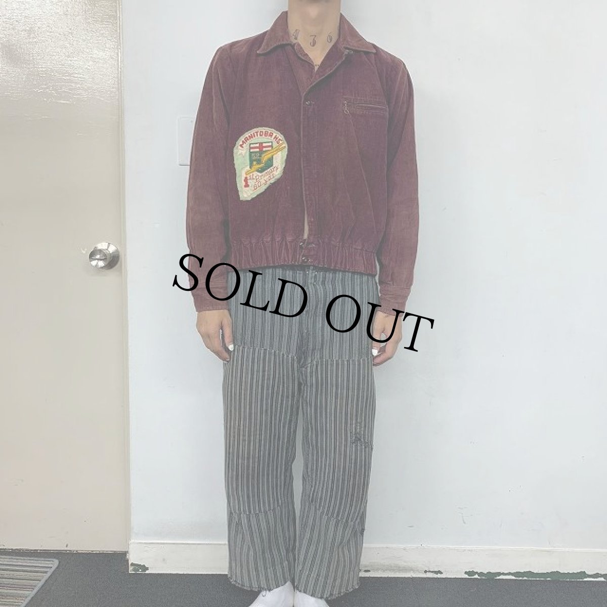 画像6: 50's ワッペン付き コーデュロイスタジャン (6)