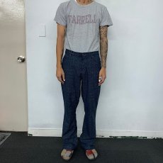 画像5: 90's BILL BLASS JEANS 総柄 ラメ入り ベルボトムパンツ W32 (5)