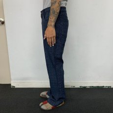 画像3: 90's BILL BLASS JEANS 総柄 ラメ入り ベルボトムパンツ W32 (3)