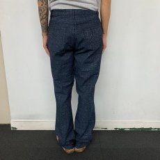 画像4: 90's BILL BLASS JEANS 総柄 ラメ入り ベルボトムパンツ W32 (4)