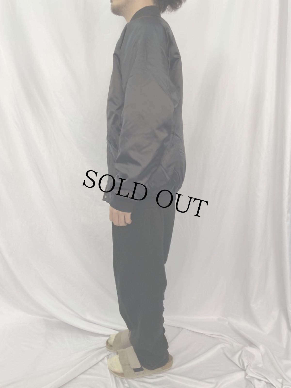 画像3: MYSTERY MANOR ロゴ刺繍ナイロンスタジャン L (3)