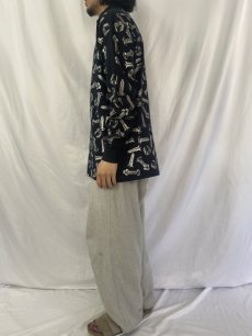 画像3: 90's Nappy Threads USA製 ネジプリント モックネックロンT XL (3)