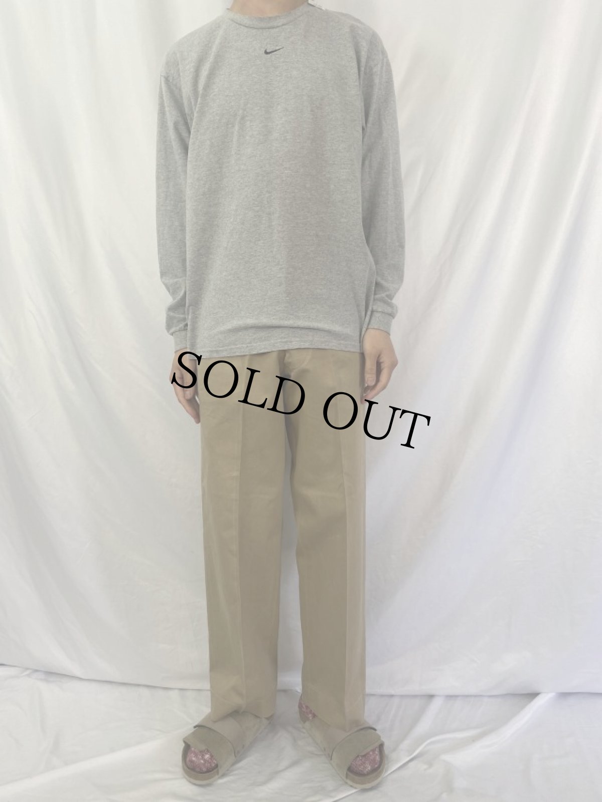 画像2: 50's U.S.ARMY 糊付け＆プレス チノトラウザーズ W28 (2)