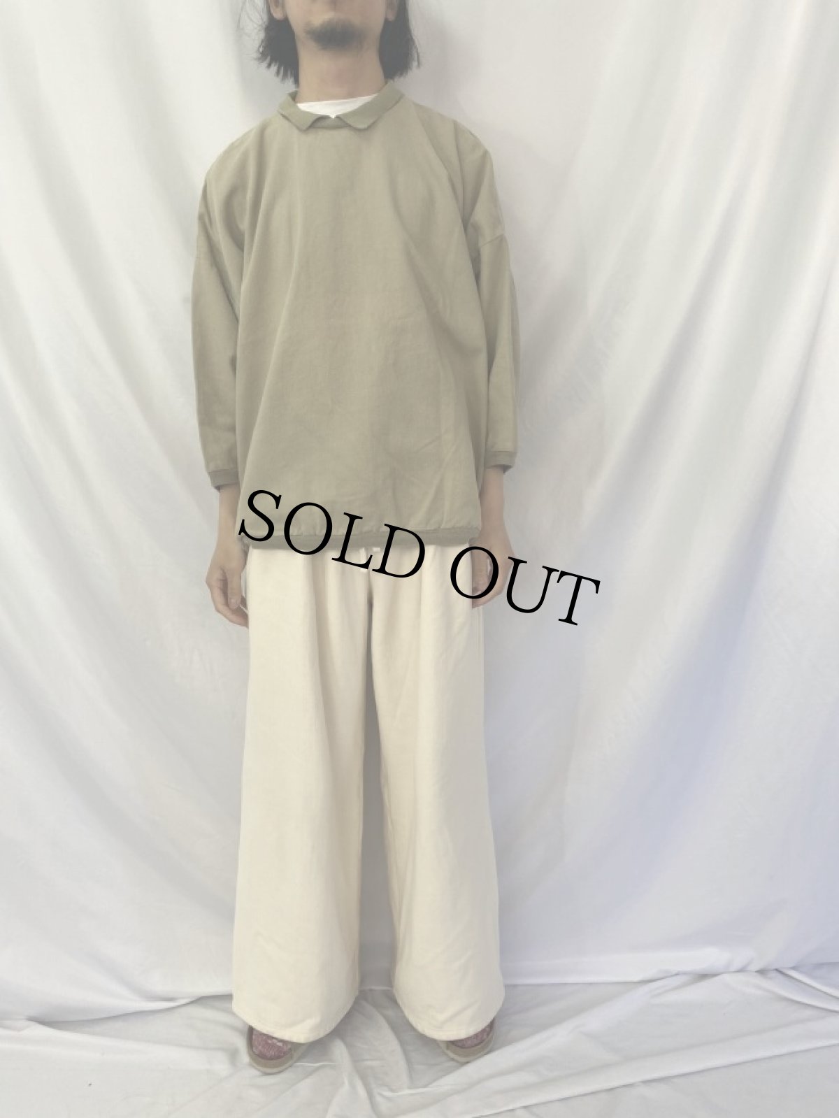 画像2: USA製 襟付きスウェット S (2)