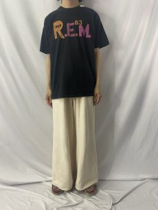 画像2: R.E.M. オルタナティブバンド ツアーTシャツ (2)