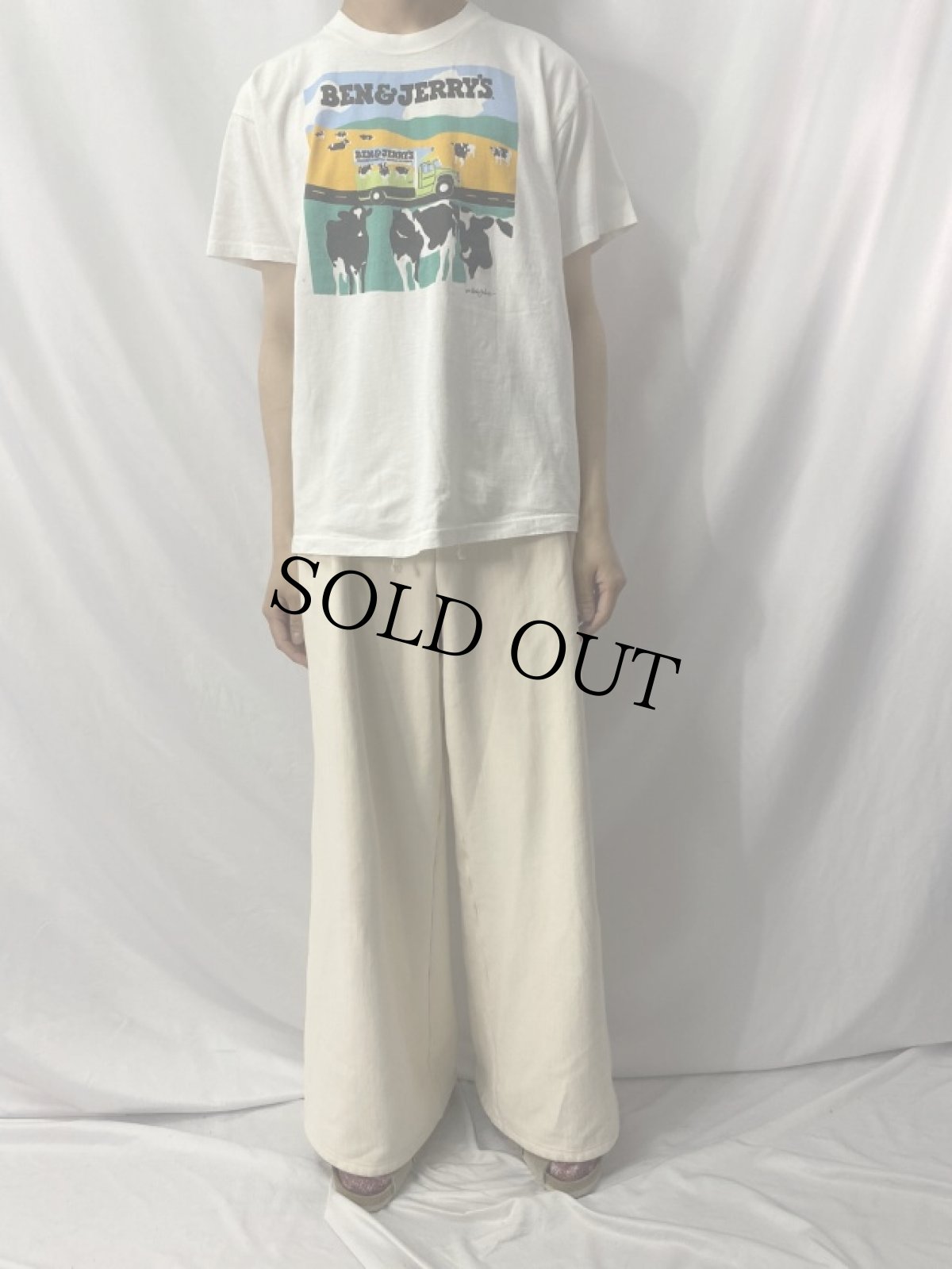 画像2: 90's BEN & JERRY'S USA製 企業プリントTシャツ L (2)